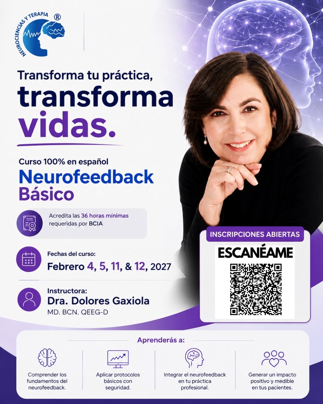 Curso de Neurofeedback Básico con la Dra. Dolores Gaxiola